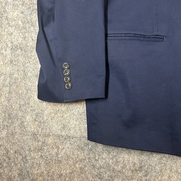 Oak Hill Sport Coat Mens 4XL Blue 2 Button Blazer Jacket Casual Dress - Picture 4 of 9